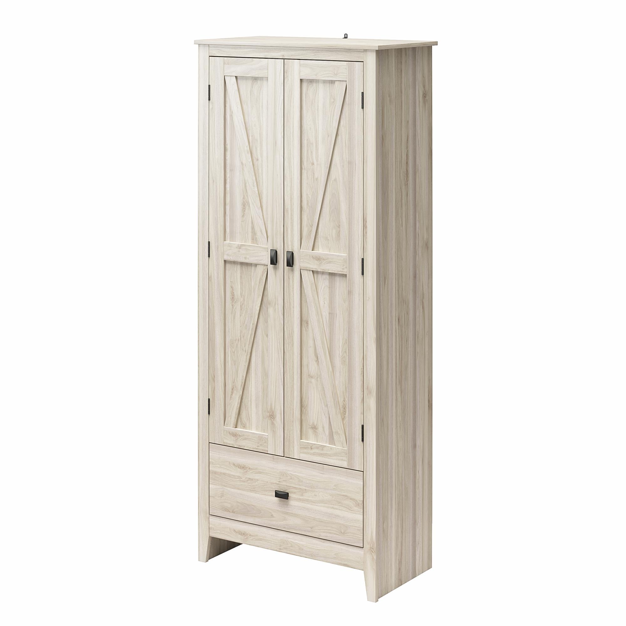 Systembuild Evolution Farmington 30" Wide Storage Cabinet - Light Walnut