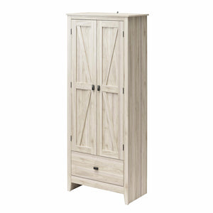 Systembuild Evolution Farmington 30" Wide Storage Cabinet - Light Walnut