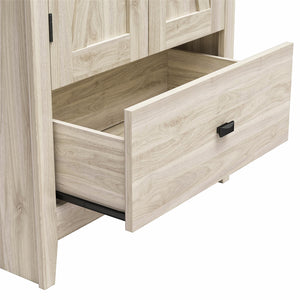 Systembuild Evolution Farmington 30" Wide Storage Cabinet - Light Walnut