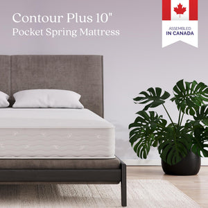 Signature Sleep Contour Plus 10" Reversible Mattress - White - Queen