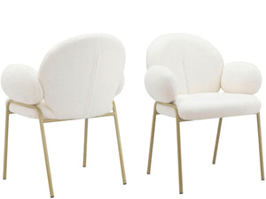Ren Home Sanna Dining Chair, Set of 2 - Off White - Set of 2