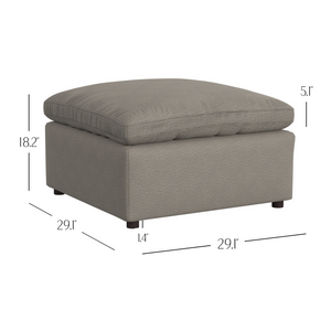 Cortney's Collection York Modular Ottoman - Taupe