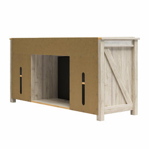 Ameriwood Home Farmington Electric Fireplace TV Console for TVs up to 60" - Light Walnut