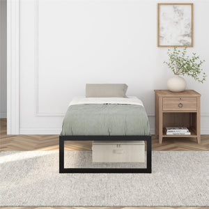 DHP Avey Modern Metal Platform Bed Frame - Black - Twin