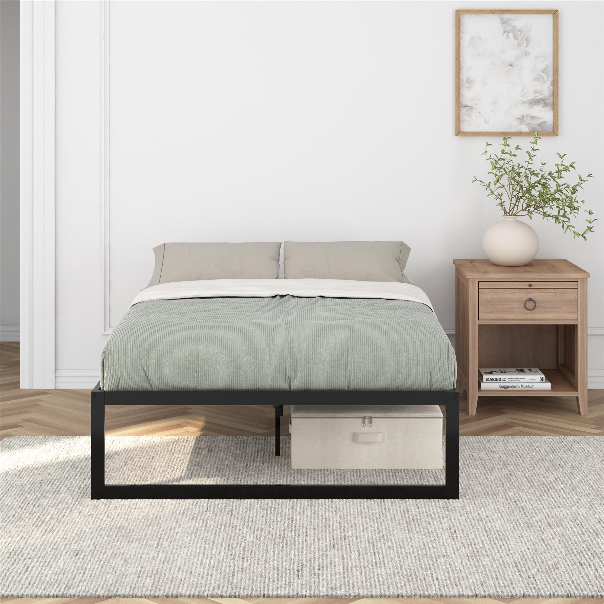 DHP Avey Modern Metal Platform Bed Frame - Black - Full