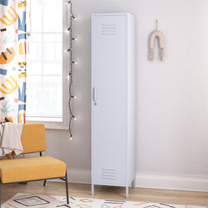 Novogratz Cache 1-Door Tall Single Metal Locker Style Storage Cabinet - Powder Blue