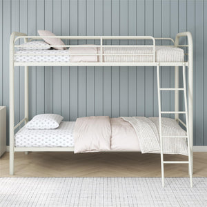 DHP Dusty Kids' Bunk Bed - White - Twin-Over-Twin