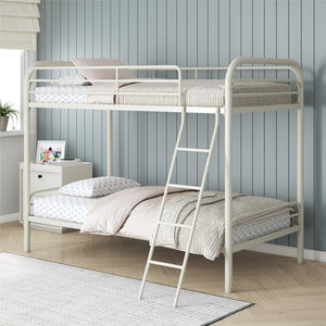 DHP Dusty Kids' Bunk Bed - White - Twin-Over-Twin