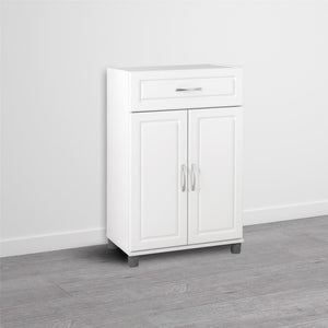 Systembuild Evolution Kendall 24" 1 Drawer/2 Door Base Storage Cabinet - White