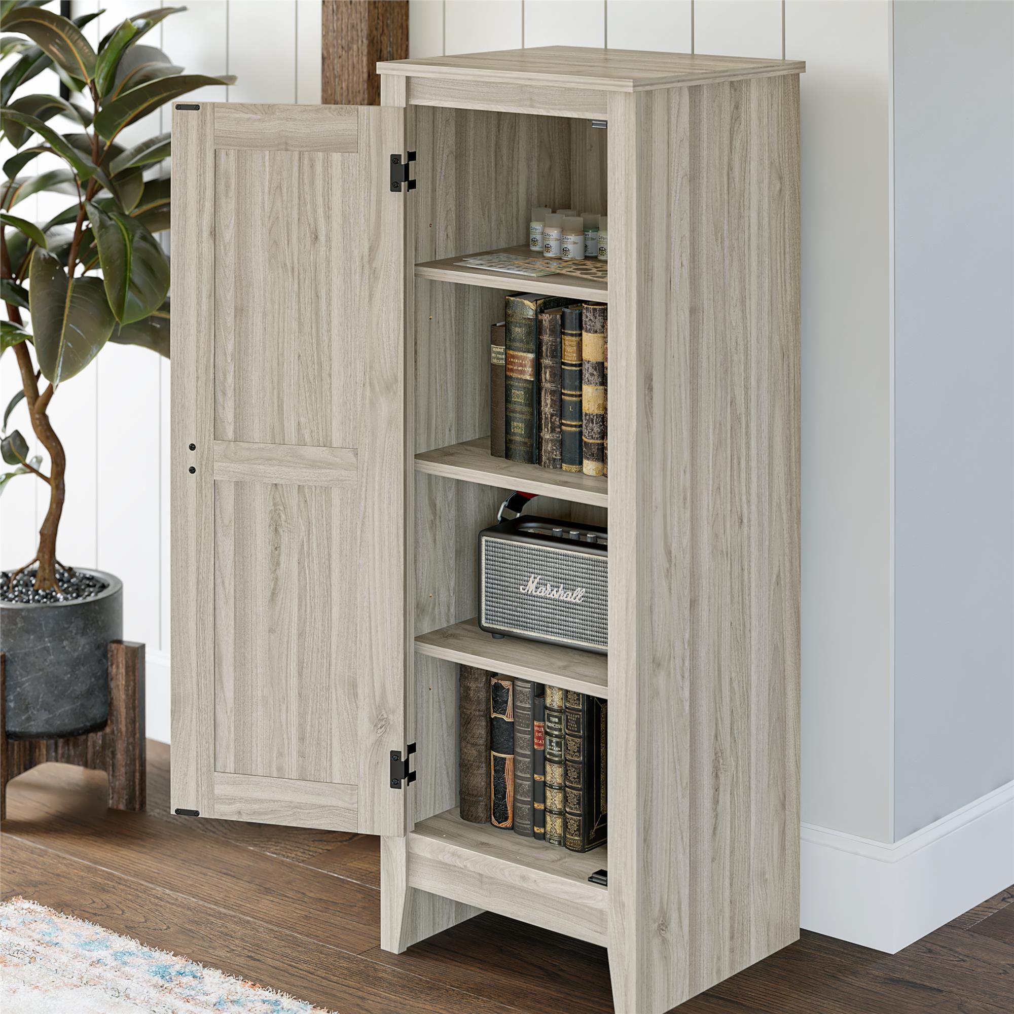 Systembuild Evolution Farmington Storage Cabinet - Light Walnut