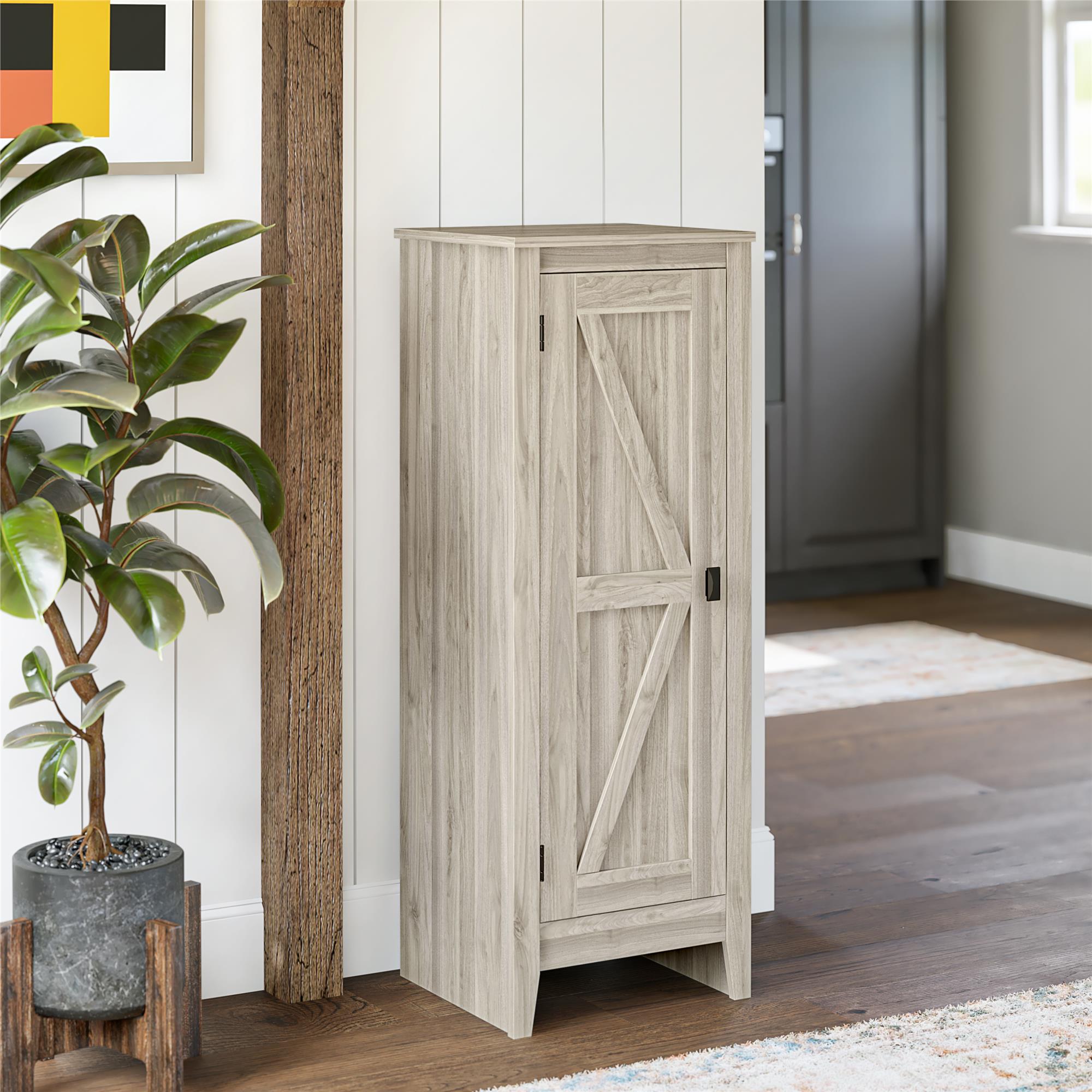 Systembuild Evolution Farmington Storage Cabinet - Light Walnut