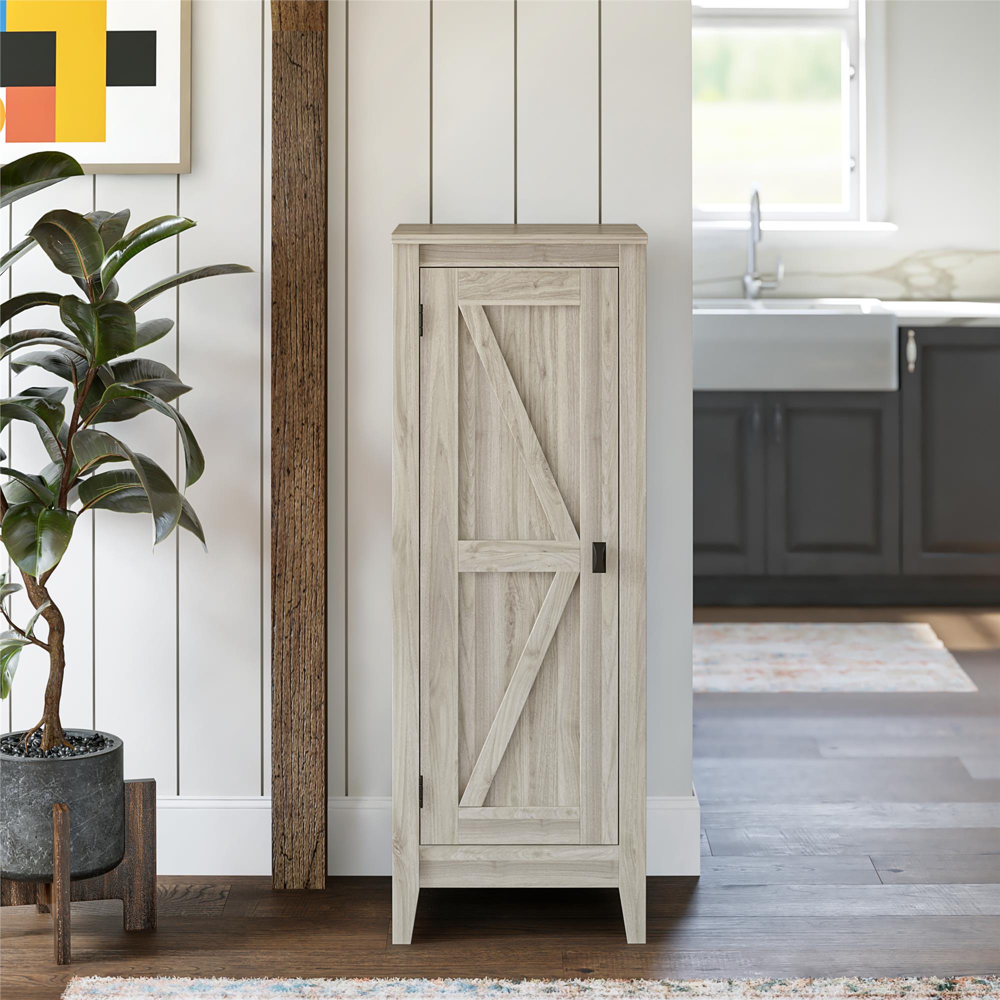 Systembuild Evolution Farmington Storage Cabinet - Light Walnut