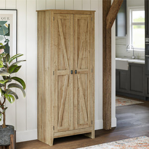 Systembuild Evolution Farmington 31.5" Wide Storage Cabinet - Reclaimed Oak