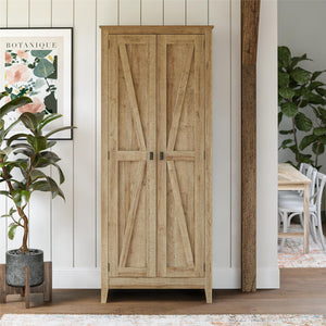Systembuild Evolution Farmington 31.5" Wide Storage Cabinet - Reclaimed Oak
