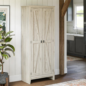 Systembuild Evolution Farmington 31.5" Wide Storage Cabinet - Light Walnut