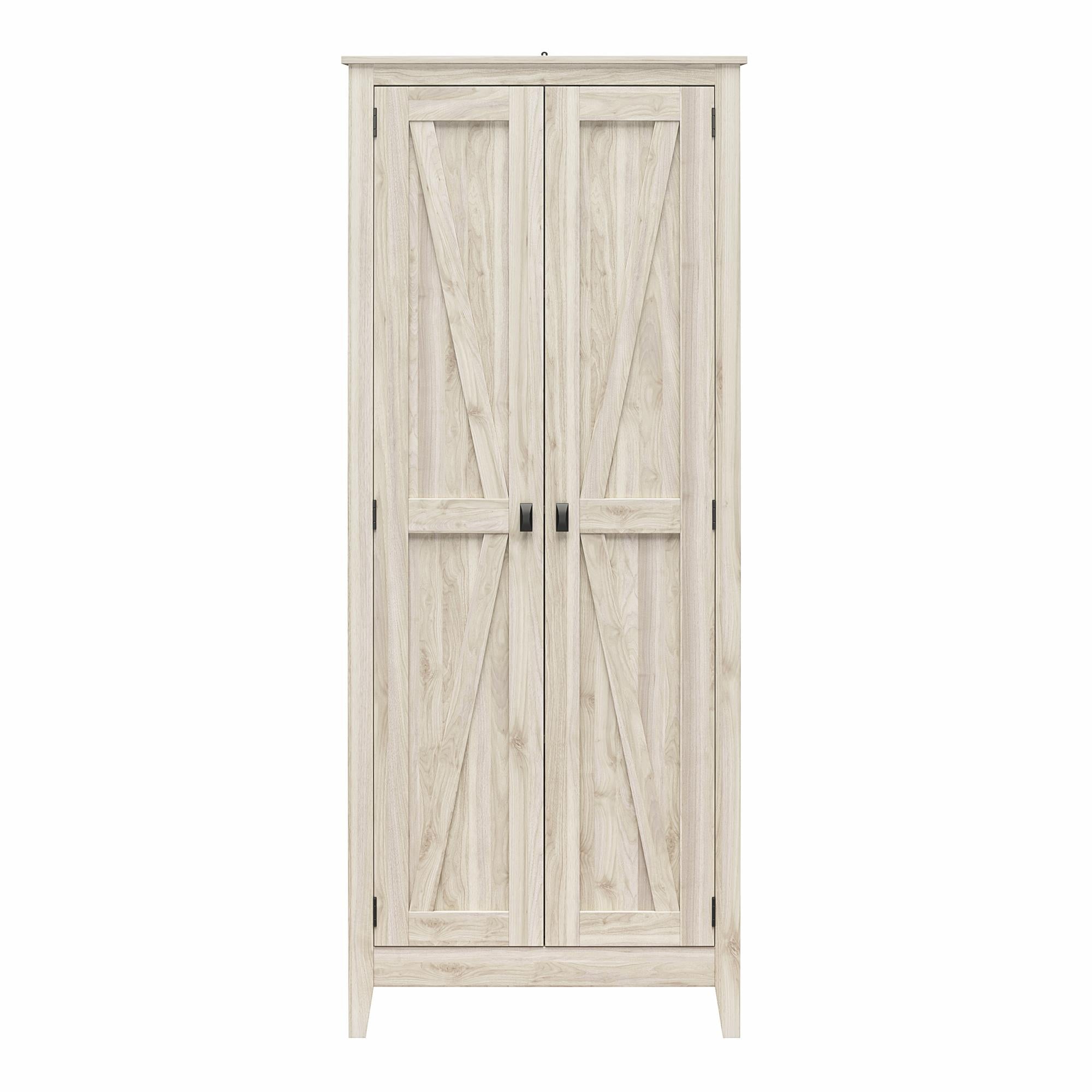 Systembuild Evolution Farmington 31.5" Wide Storage Cabinet - Light Walnut