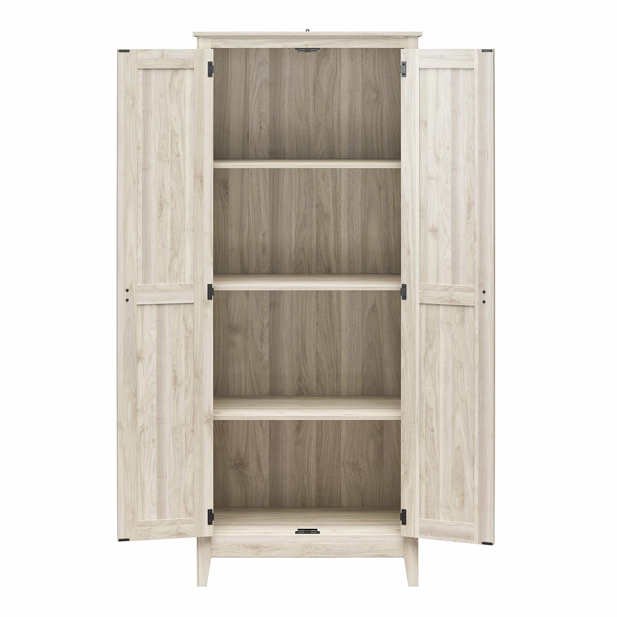 Systembuild Evolution Farmington 31.5" Wide Storage Cabinet - Light Walnut