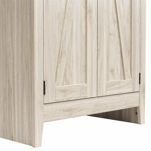 Systembuild Evolution Farmington 31.5" Wide Storage Cabinet - Light Walnut
