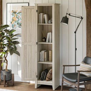 Systembuild Evolution Farmington 18" Wide Storage Cabinet - Light Walnut