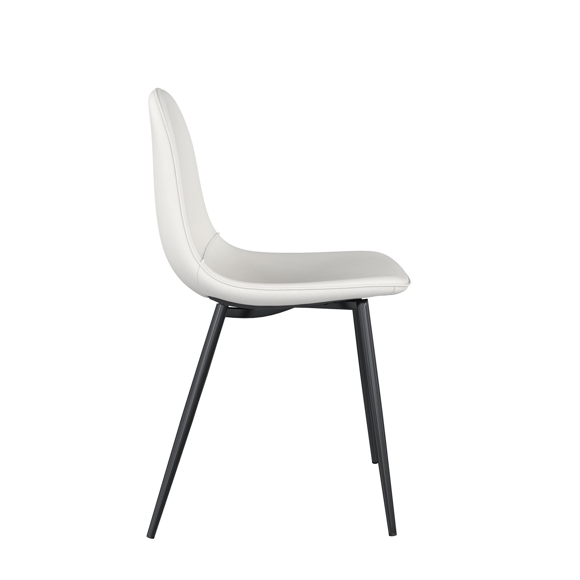 RealRooms Brandon Dining Chair, Set of 4 - White