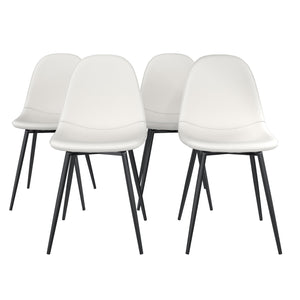 RealRooms Brandon Dining Chair, Set of 4 - White