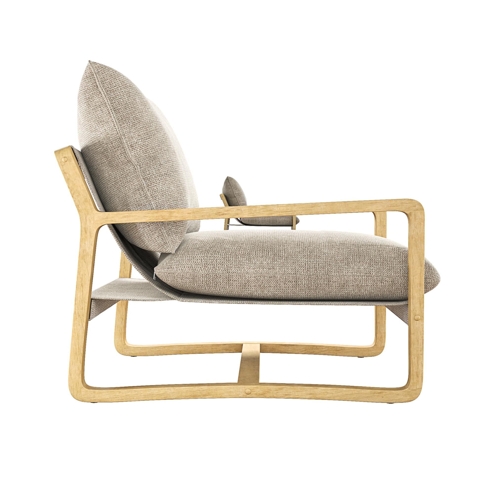 DHP Mira Accent Chair - Ivory - 1-Seater