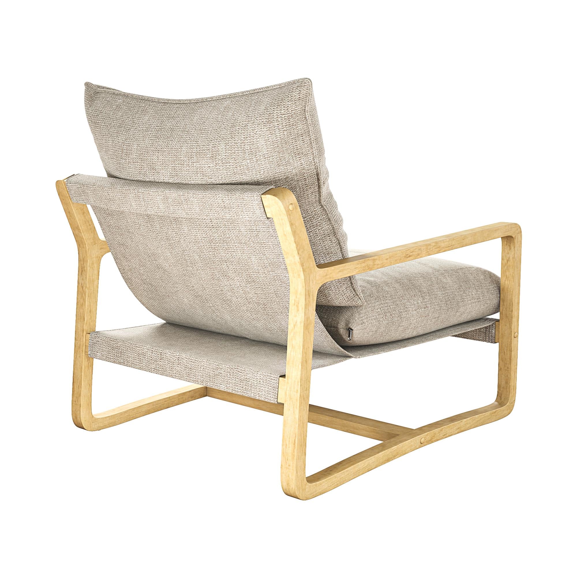 DHP Mira Accent Chair - Ivory - 1-Seater