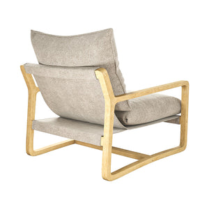 DHP Mira Accent Chair - Ivory - 1-Seater
