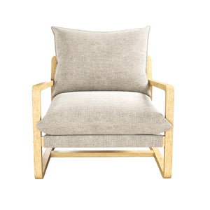 DHP Mira Accent Chair - Ivory - 1-Seater