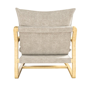 DHP Mira Accent Chair - Ivory - 1-Seater