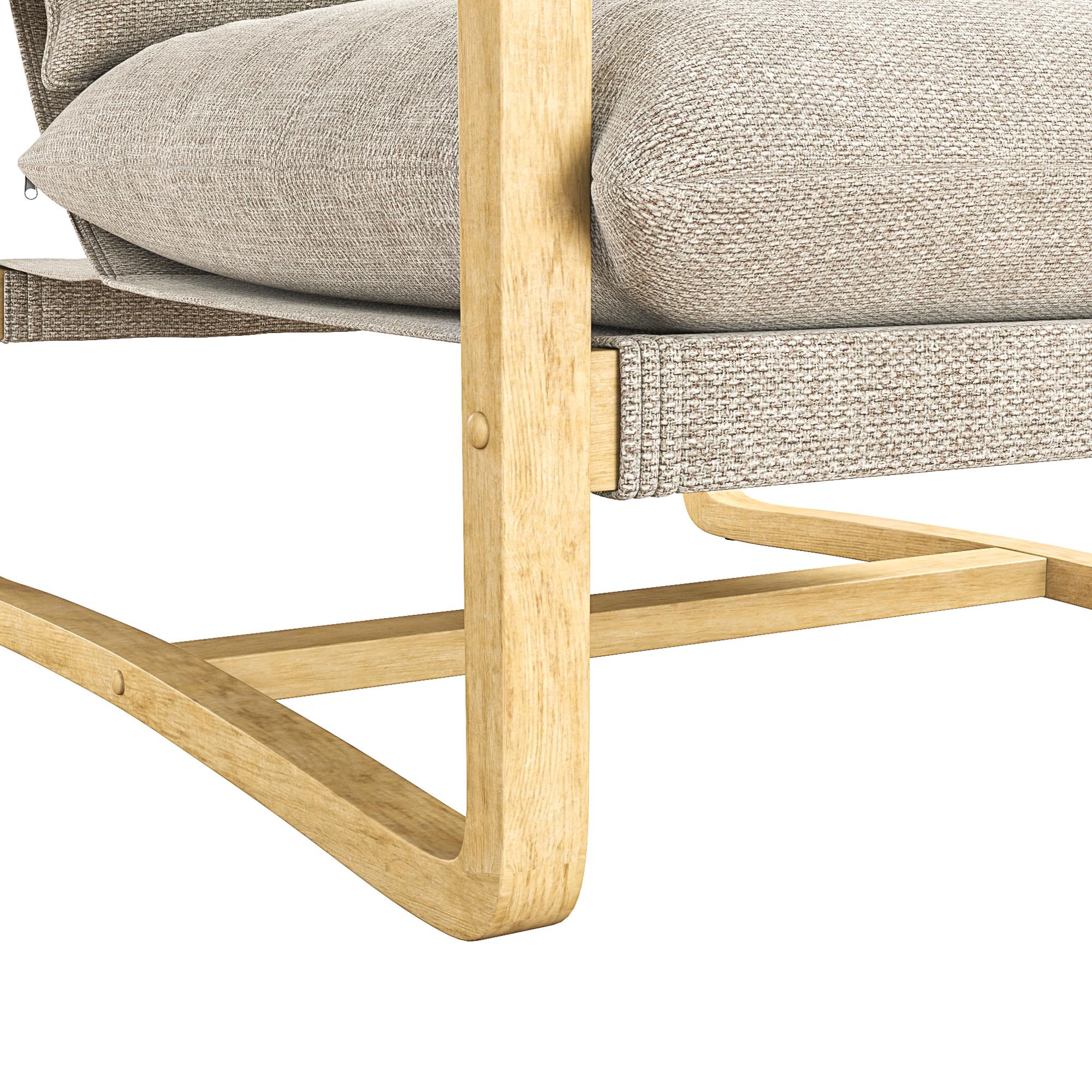 DHP Mira Accent Chair - Ivory - 1-Seater