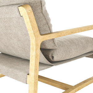 DHP Mira Accent Chair - Ivory - 1-Seater