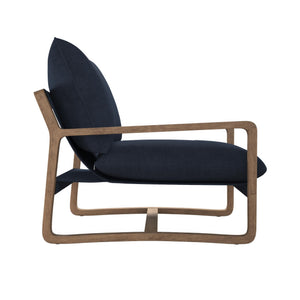 DHP Mira Accent Chair - Navy - 1-Seater
