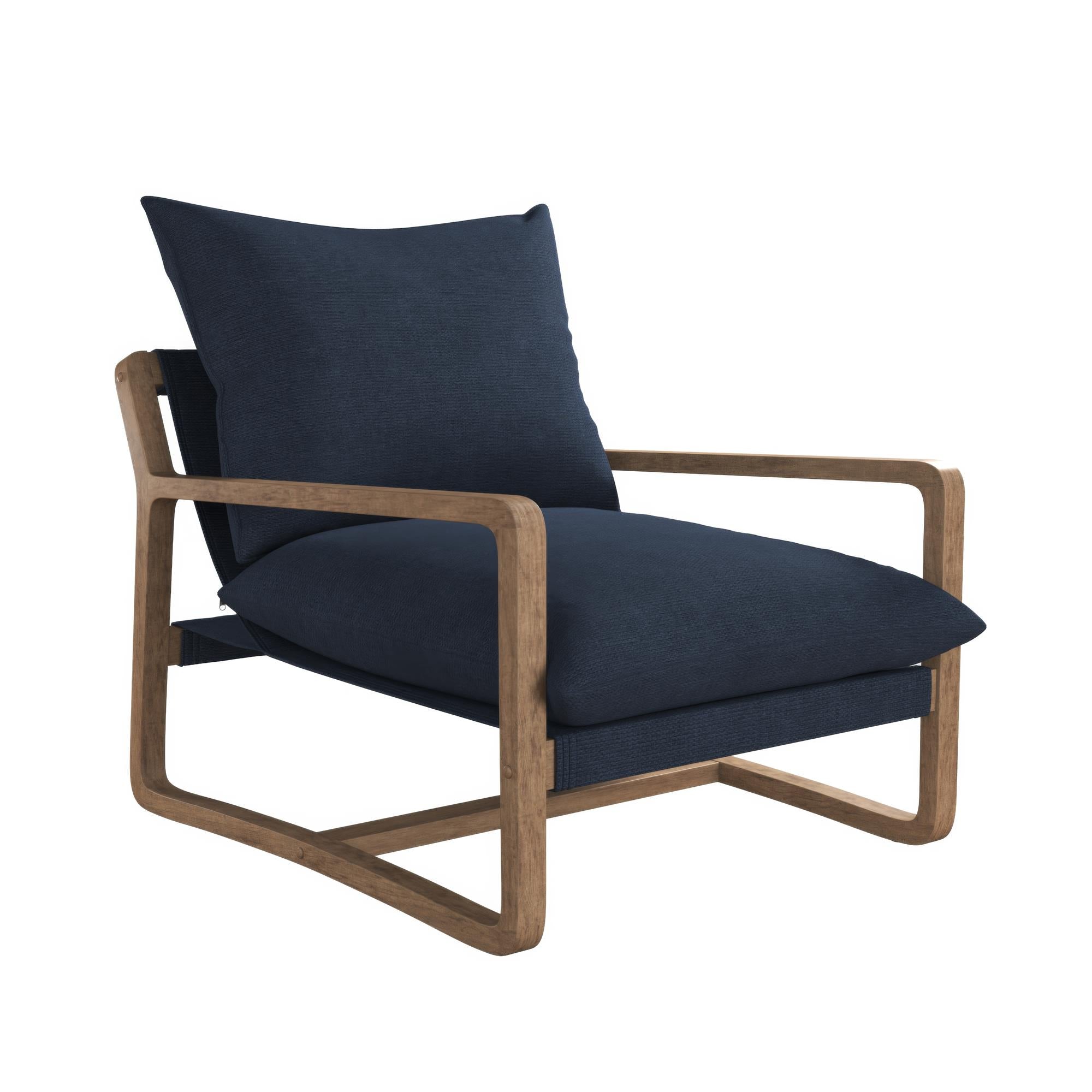 DHP Mira Accent Chair - Navy - 1-Seater