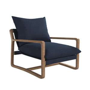 DHP Mira Accent Chair - Navy - 1-Seater