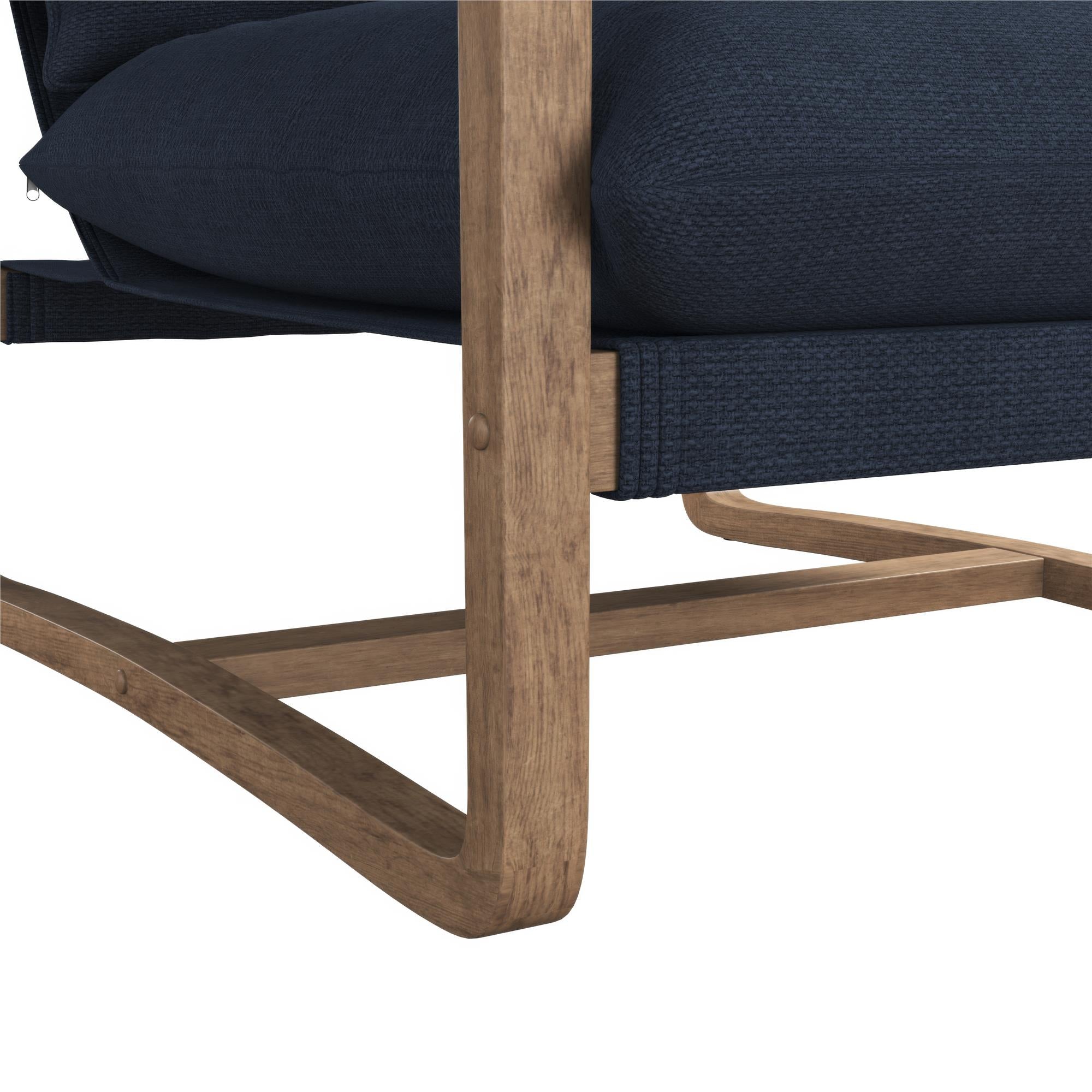 DHP Mira Accent Chair - Navy - 1-Seater