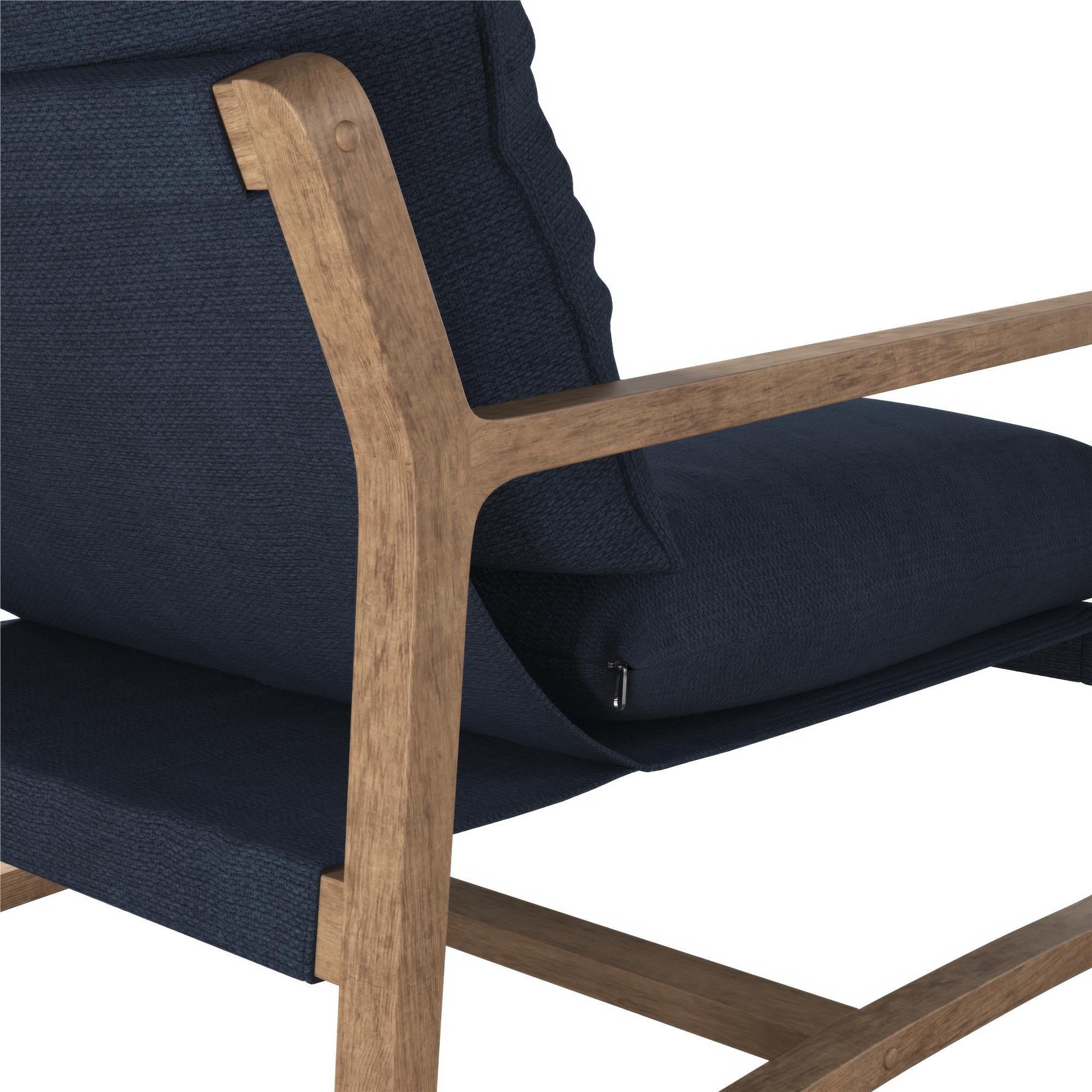 DHP Mira Accent Chair - Navy - 1-Seater
