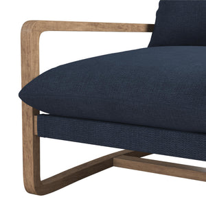DHP Mira Accent Chair - Navy - 1-Seater