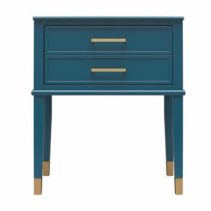 CosmoLiving Westerleigh End Table - Moroccan Blue