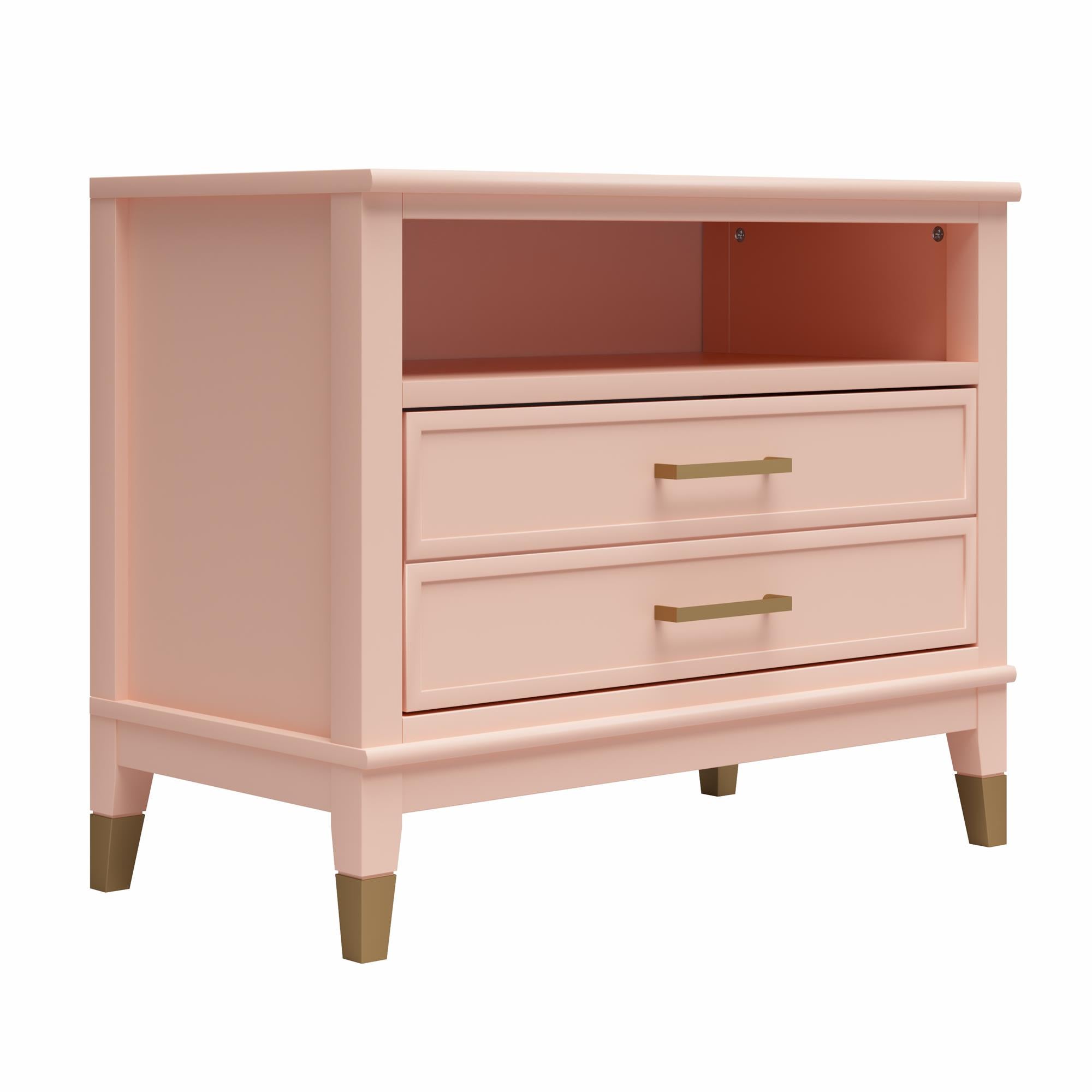 CosmoLiving Westerleigh Wide Nightstand - Pale Dogwood