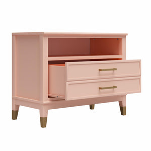 CosmoLiving Westerleigh Wide Nightstand - Pale Dogwood