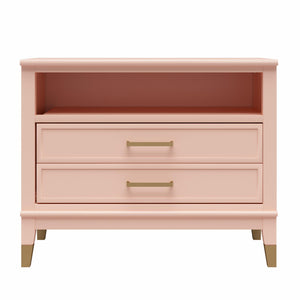 CosmoLiving Westerleigh Wide Nightstand - Pale Dogwood