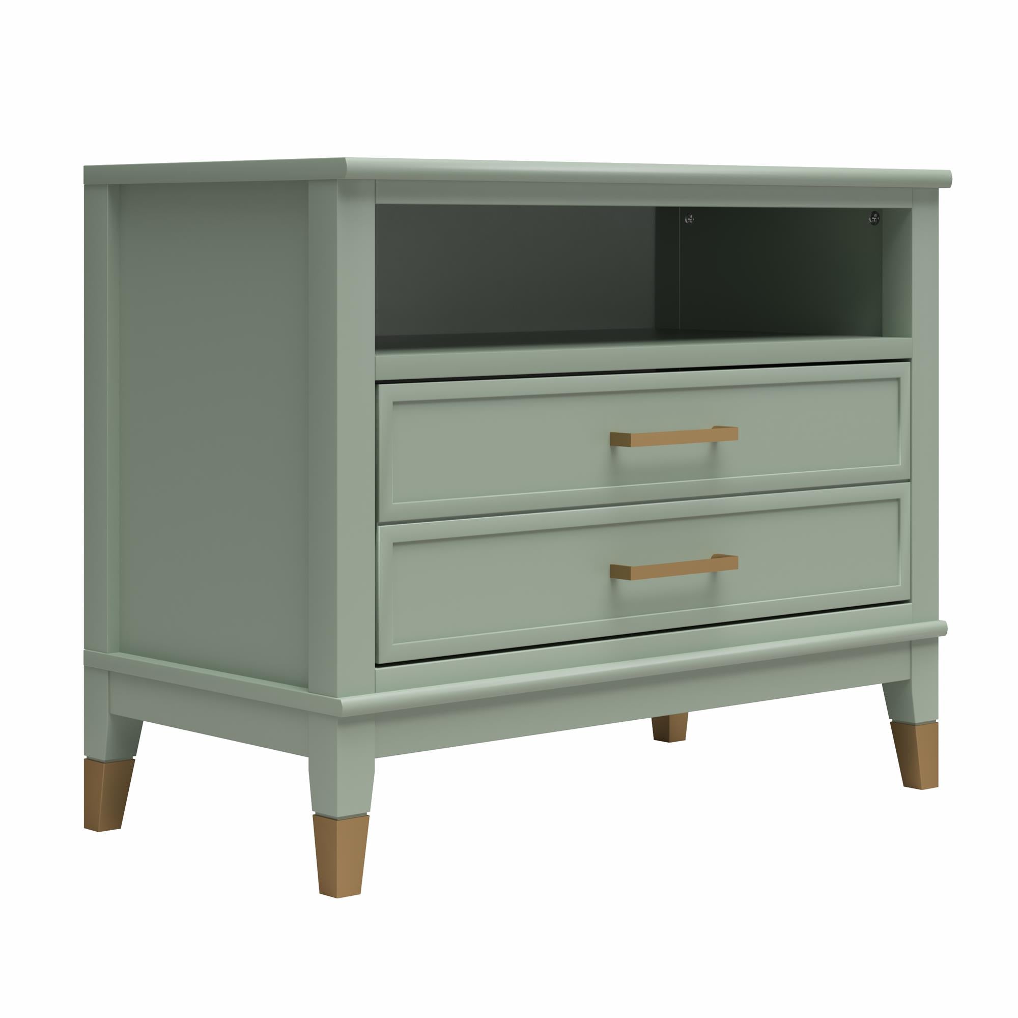 CosmoLiving Westerleigh Wide Nightstand - Pale Green