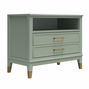CosmoLiving Westerleigh Wide Nightstand - Pale Green
