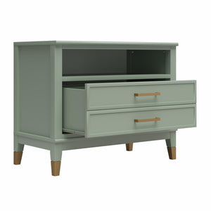 CosmoLiving Westerleigh Wide Nightstand - Pale Green