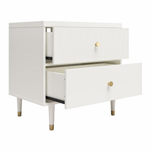 CosmoLiving Elizabeth Nightstand - White