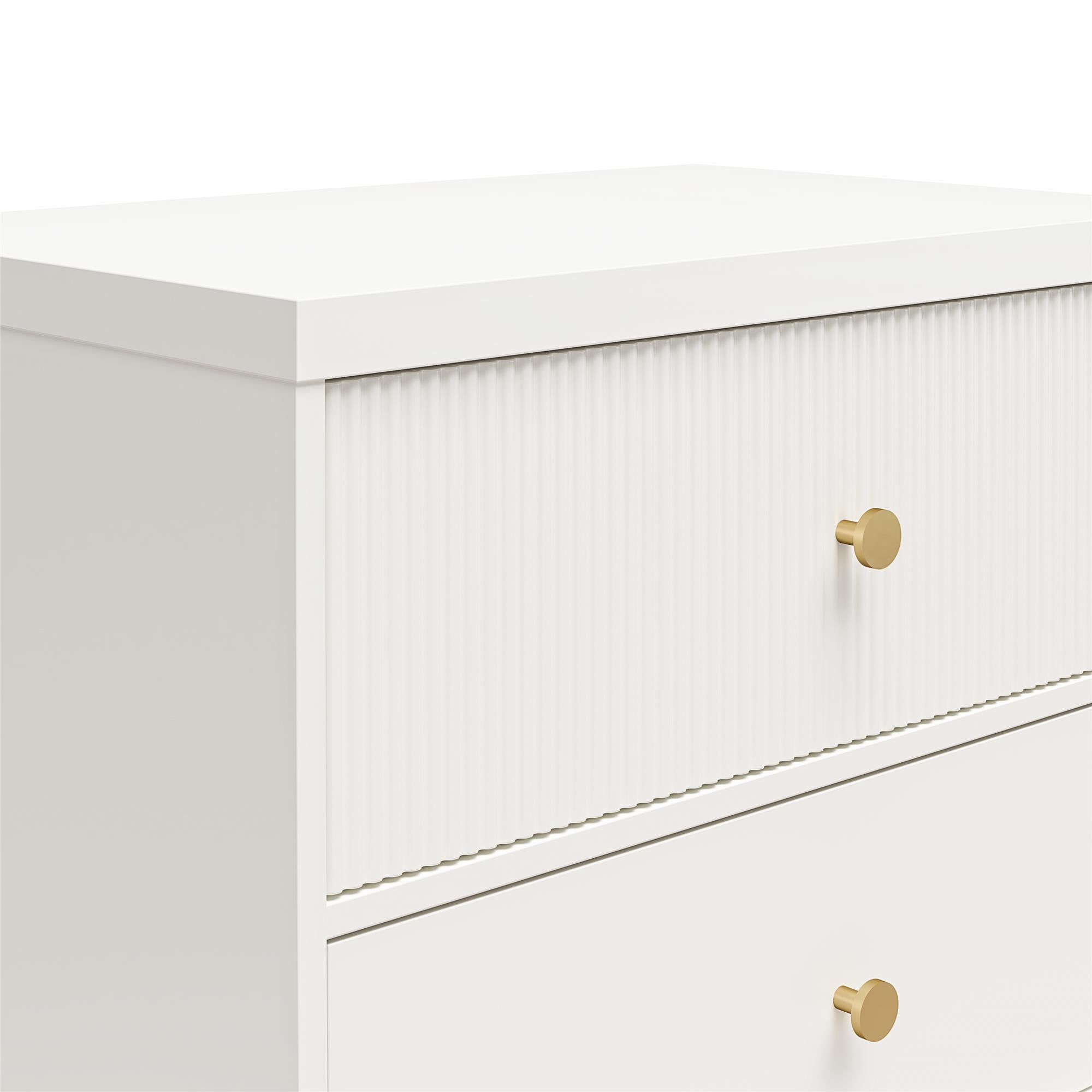 CosmoLiving Elizabeth Nightstand - White