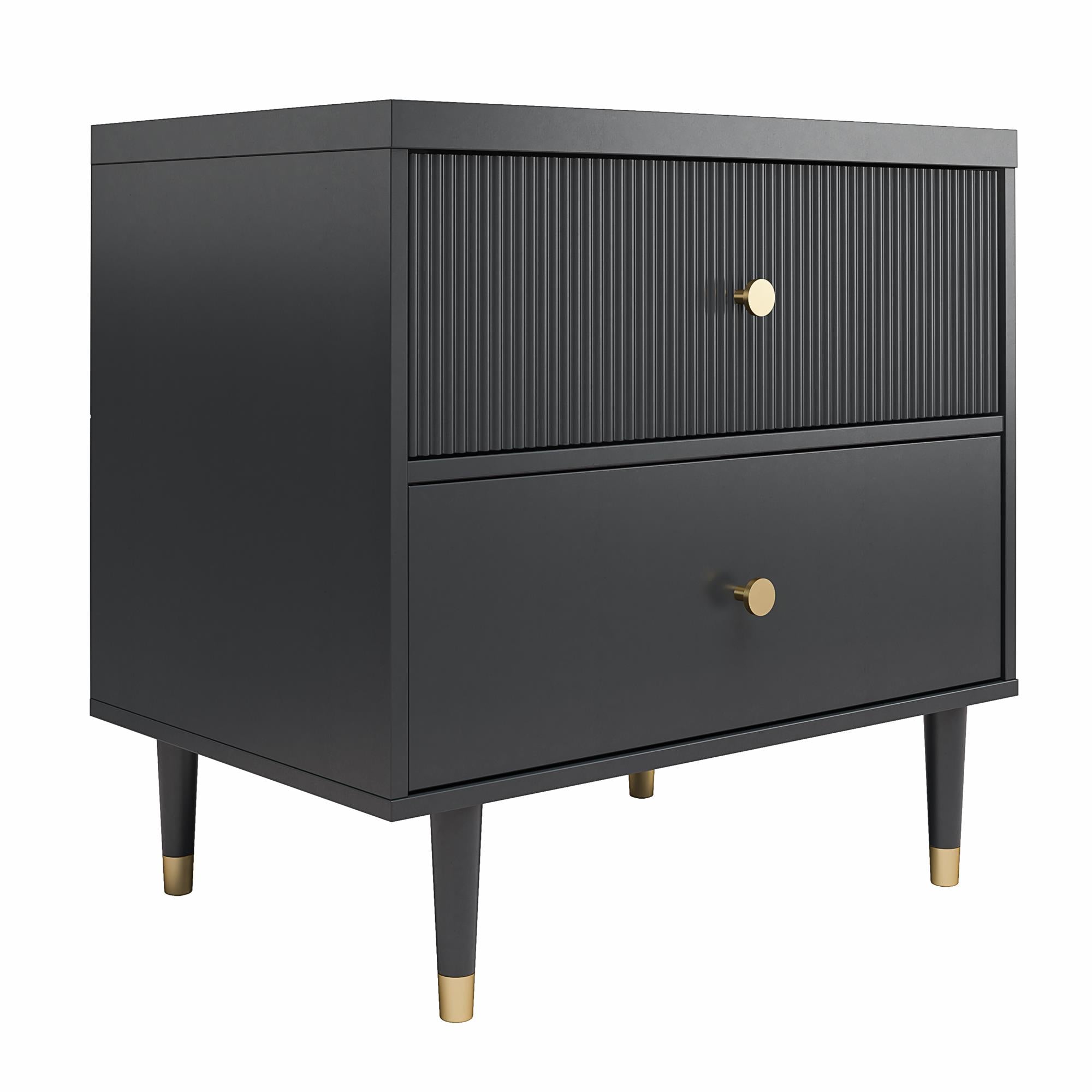 CosmoLiving Elizabeth Nightstand - Black