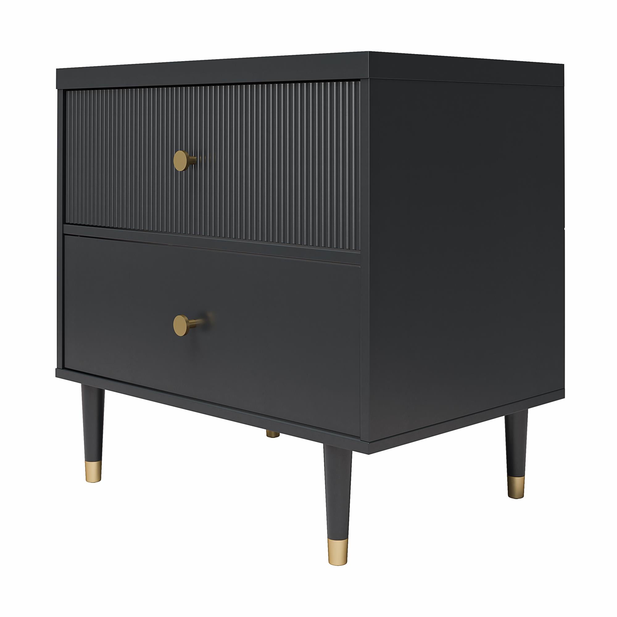 CosmoLiving Elizabeth Nightstand - Black