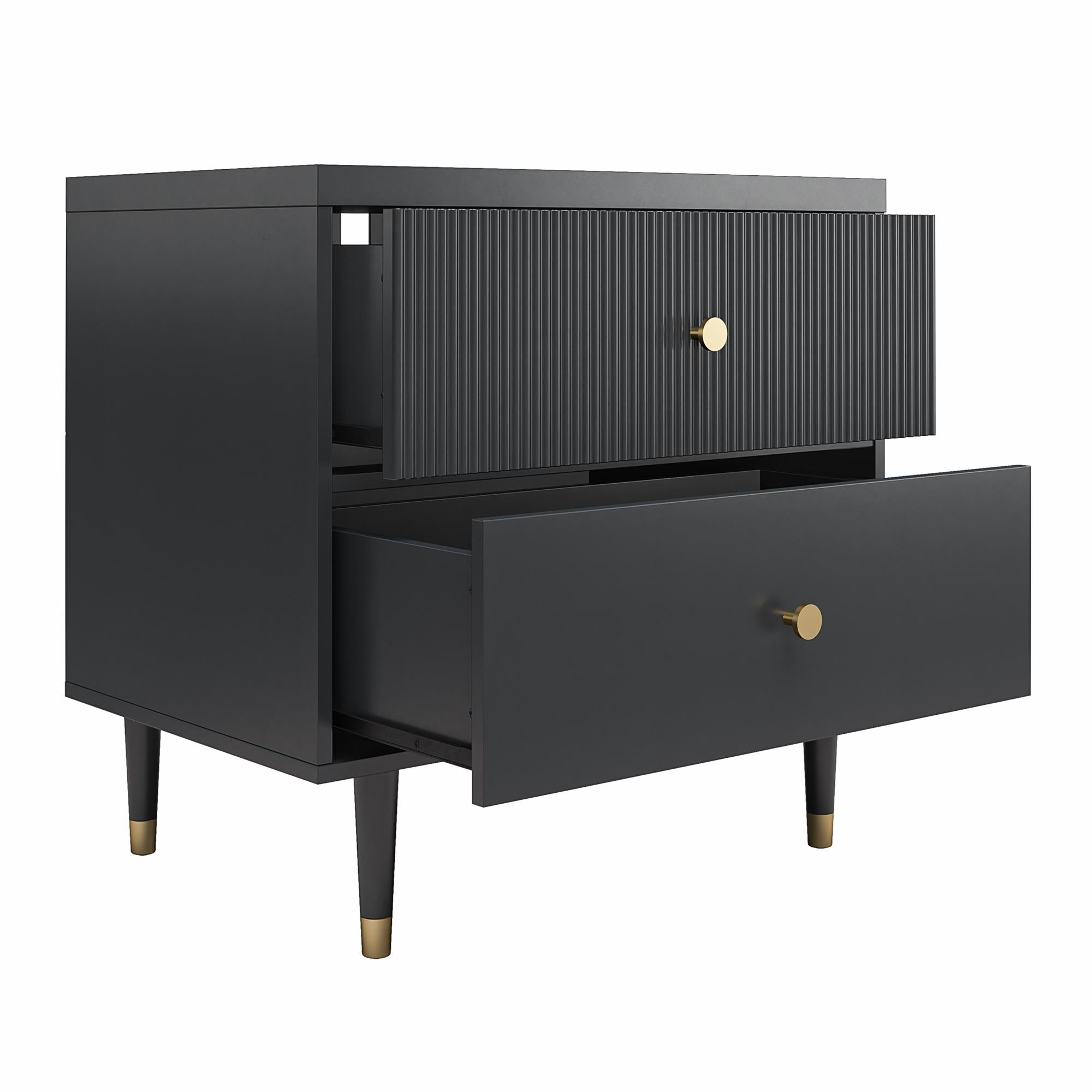 CosmoLiving Elizabeth Nightstand - Black
